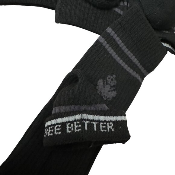 Bombas midcalf Socks size Large Mens/Womens black cushion stay up Honeycomb new - Picture 8 of 10